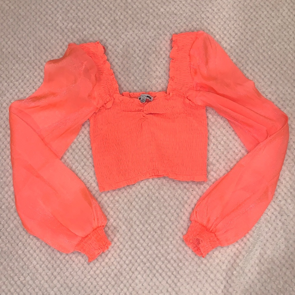 Neon peach top
